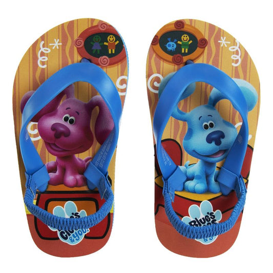 Nickelodeon Girls Boys character flip flop sandals water shoes - Blue's Clues thong beach slides slip on quick dry Toddler