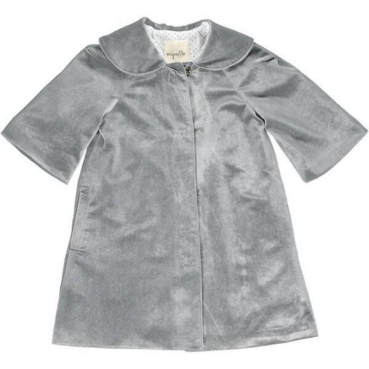 Girl's Jane Velvet Coat - VIGNETTE