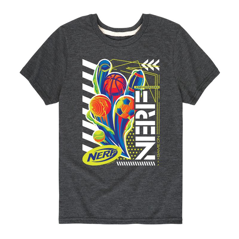 تي شيرت NERF Sports Game On للأولاد بأكمام قصيرة ورسومات جرافيكية
