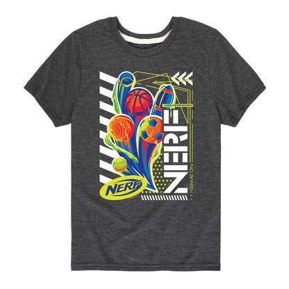 تي شيرت NERF Sports Game On للأولاد بأكمام قصيرة ورسومات جرافيكية