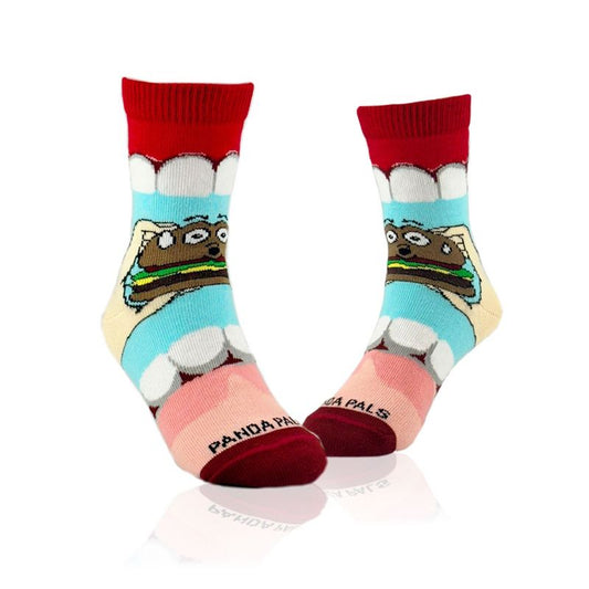 Yummy Hamburger Socks from the Sock Panda (Ages 3-7)