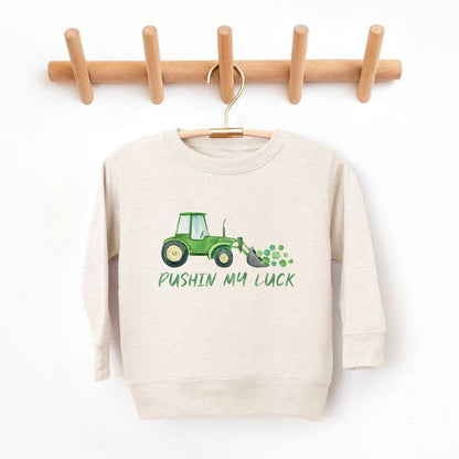 The Juniper Shop Pushin My Luck Toddler Graphic Sweatshirt