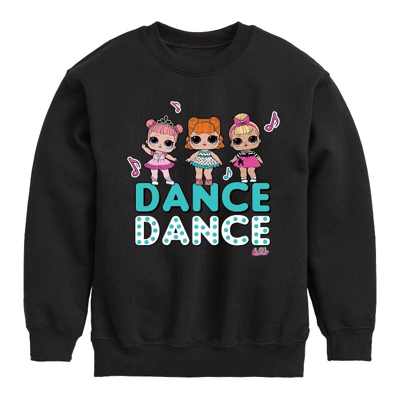 Boys' - LOL Surprise! - LOL Dance Graphic Long Sleeve Fleece Sweatshirt