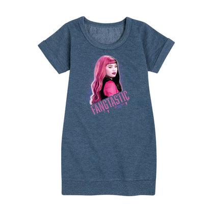 Girls' - Monster High - Fangtastic Graphic Short Sleeve Fleece Dress