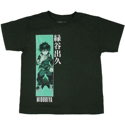 My Hero Academia Boy's Izuku Deku Midoriya Panel Youth T-Shirt