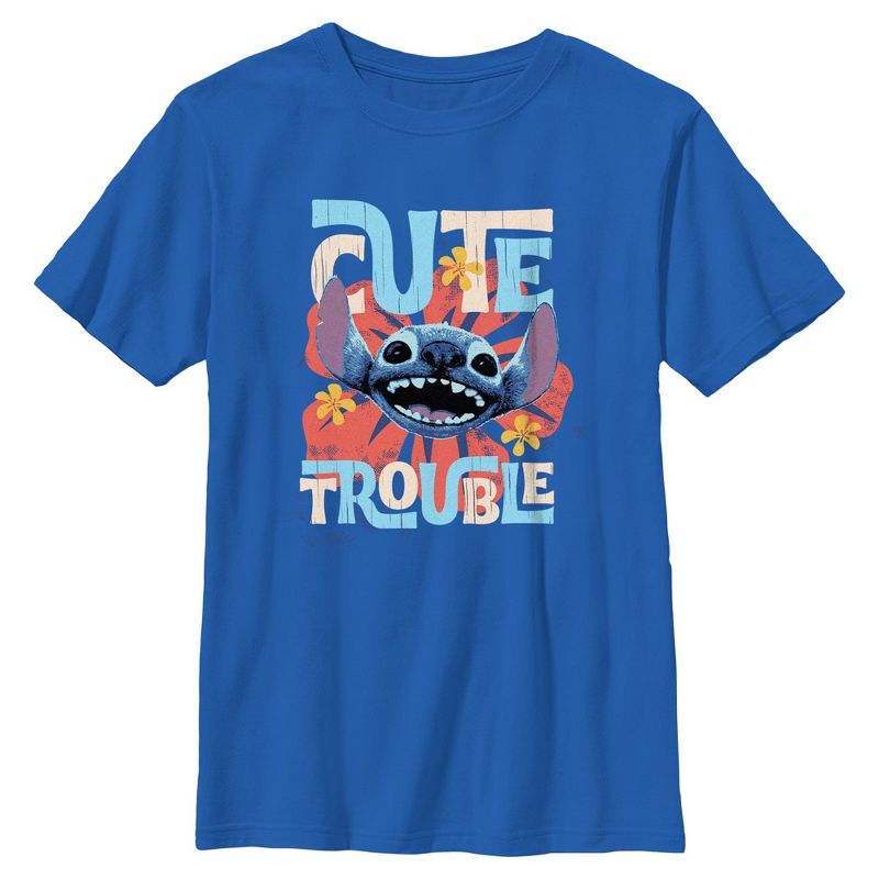 Boys Lilo & Stitch Cutest Troublemaker T Shirt