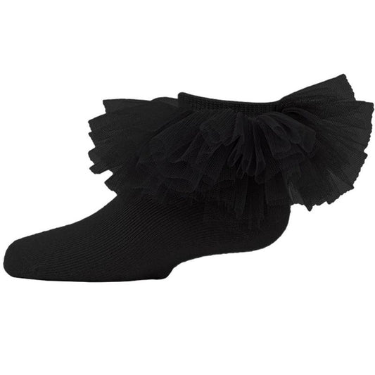 Memoi Girls' Oversized Tutu Ballerina Anklet Socks