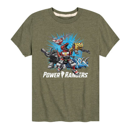 Boys' - Power Rangers - Zords Short Sleeve Graphic T-Shirt