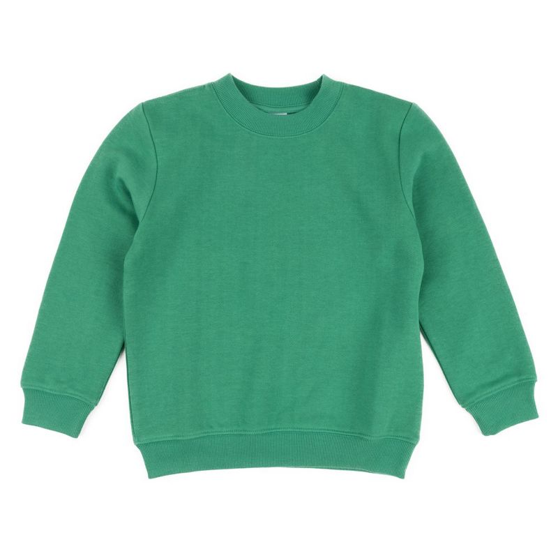 Leveret Kids Long Sleeve Classic Solid Color Sweatshirt