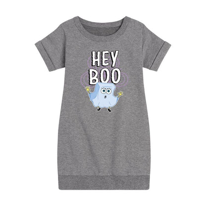 فستان صوف بأكمام قصيرة مطبوع عليه رسومات سبونج بوب سكوير بانتس للبنات