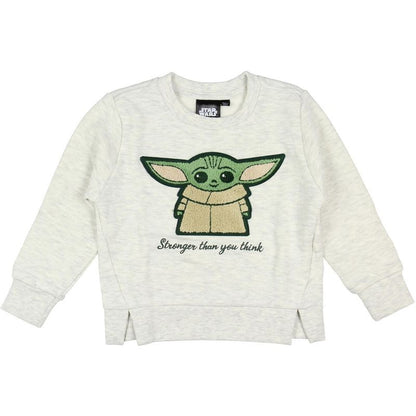 Star Wars Little Girls' Stronger Than You Think Baby Grogu Sweatshirt