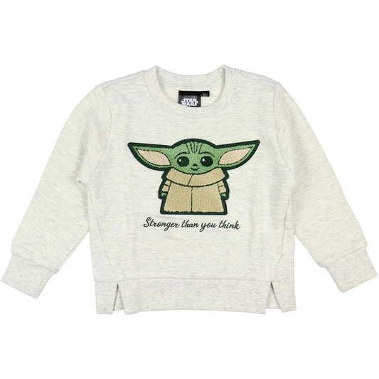 Star Wars Little Girls' Stronger Than You Think Baby Grogu Sweatshirt