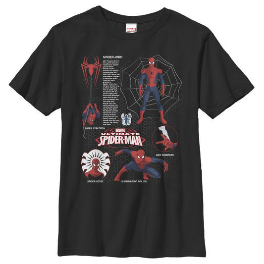 Boy's Marvel Spider-Man Schematic T-Shirt