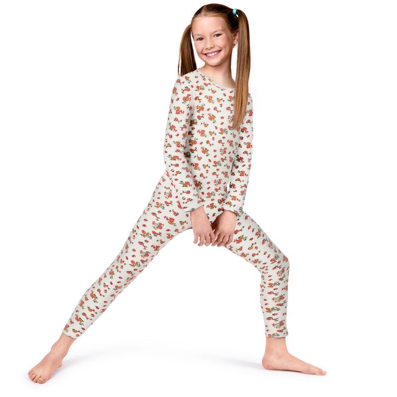 Rocky Thermal Underwear for Girls, Long Johns Fleece Lined Set, Shirt & Pants, Base Layer