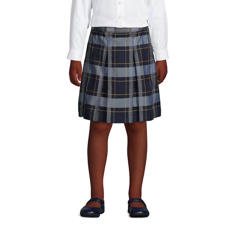 Lands' End School Uniform Kids Plaid Box Pleat Skirt Top of the Knee (Part 2)