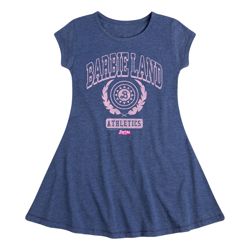 Girls' - Barbie - Barbie Land Athletics Fit & Flair Cap Sleeve Dress