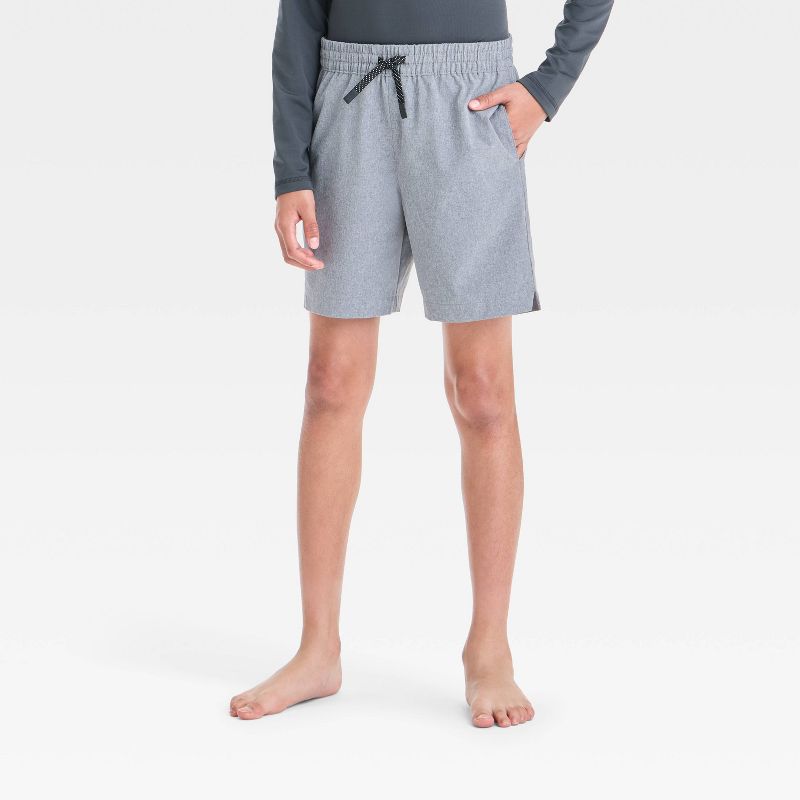 Boys' Solid Hybrid Swim Shorts - art class™
