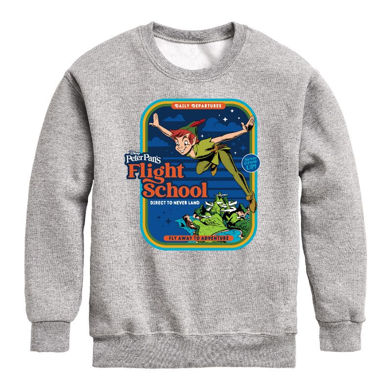 Boys' - Disney - Peter Pan Graphic Long Sleeve Fleece Sweatshirt