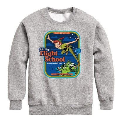 Boys' - Disney - Peter Pan Graphic Long Sleeve Fleece Sweatshirt