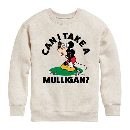 Boys' - Disney - Can I Take A Mulligan Graphic Long Sleeve Fleece Sweatshirt