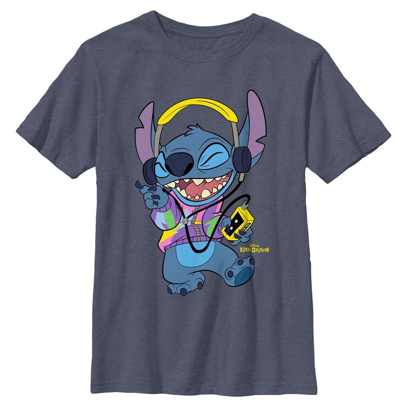 Boys Lilo & Stitch Cool Headphones Stitch T Shirt