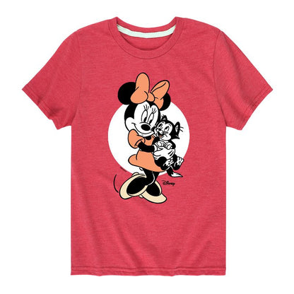 Boys' - Disney - Minnie Mouse & Figaro Hugs Short Sleeve Graphic T-Shirt