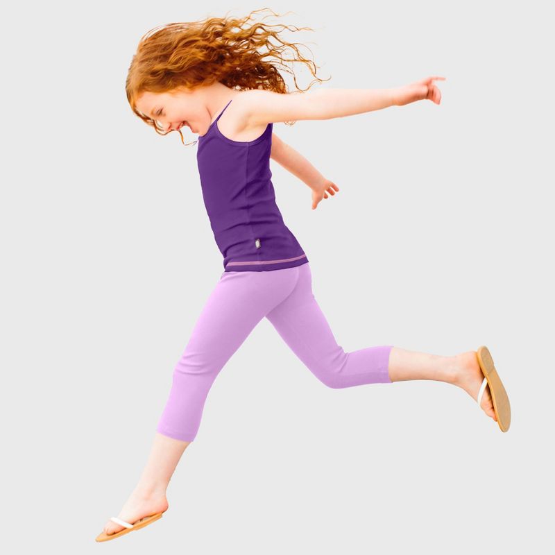 City Threads Girls 100% Cotton Soft Capri Leggings - USA-Made (Part 2)