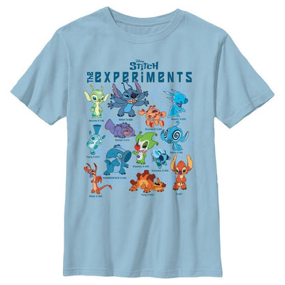 Boy's Lilo & Stitch The Experiments Portraits T-Shirt