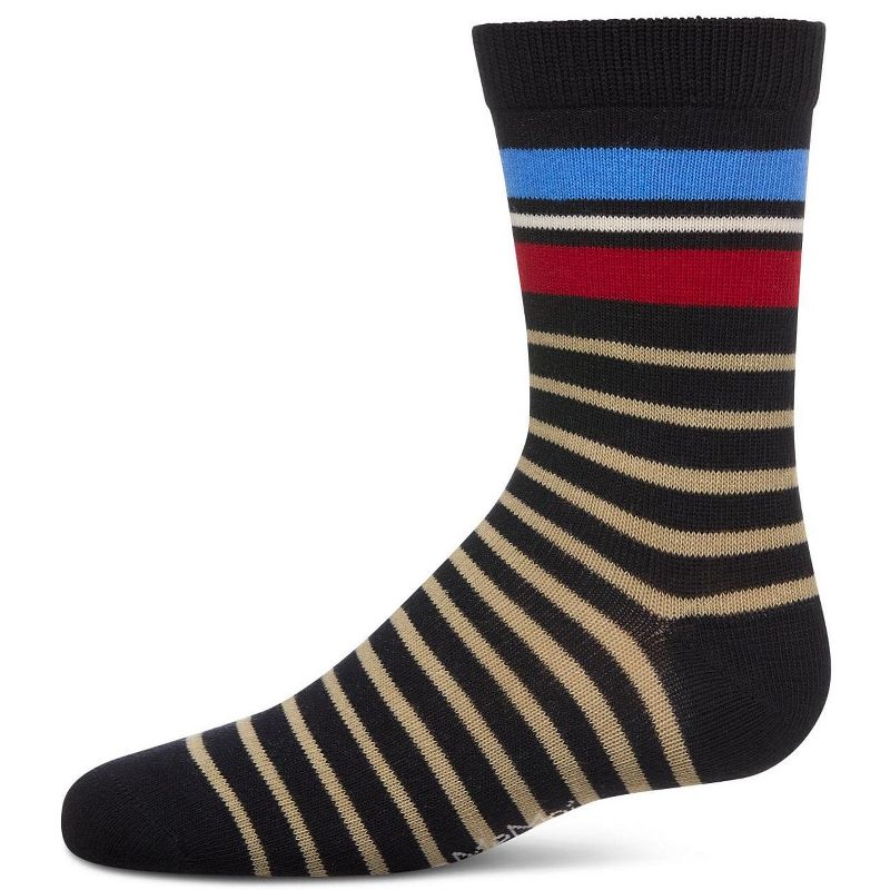 Memoi Boys' Striped Crew Socks