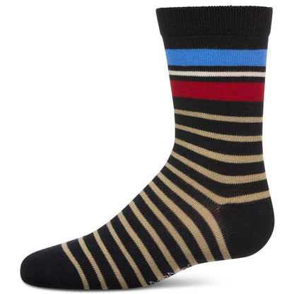 Memoi Boys' Striped Crew Socks