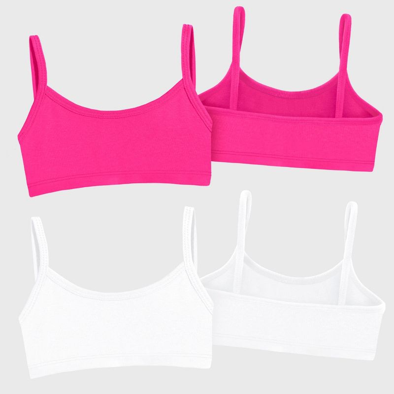 City Threads Soft 100% Cotton Training Bra 2-Pack - USA-Made