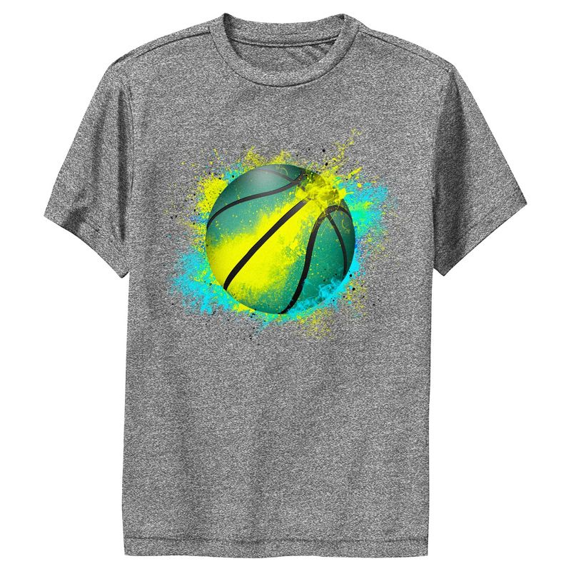 Boy's Lost Gods Paint Splatter Basketball Performance Tee