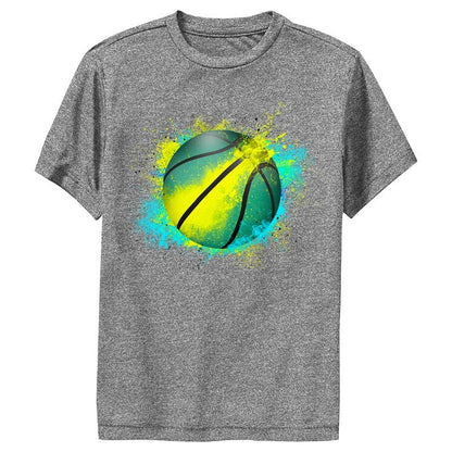 Boy's Lost Gods Paint Splatter Basketball Performance Tee