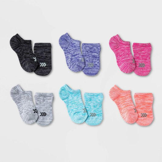 Kids' 6pk Super No Show Socks - All In Motion™ Colors May Vary