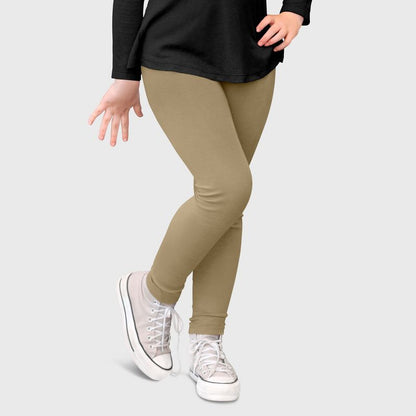 City Threads Girls 100% Cotton Leggings - USA-Made, Soft, Breathable & Sensory Friendly for Kids/Toddlers