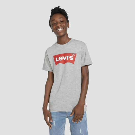 تي شيرت Levi's® للأولاد بأكمام قصيرة وشعار Batwing