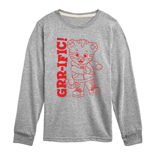 Boys' - Daniel Tiger - Daniel Line Art Long Sleeve Graphic T-Shirt