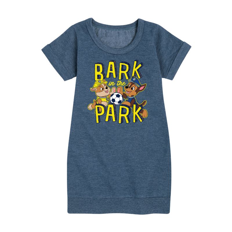 Girls' - Paw Patrol - Bark In The Park Graphic Short Sleeve Fleece Dress
