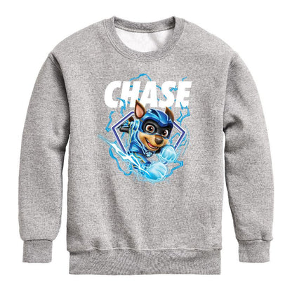 Boys' - Paw Patrol - Chase Lightning Graphic Long Sleeve Fleece Sweatshirt