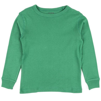 Leveret Kids Long Sleeve Solid Classic Color T-Shirt