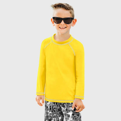City Threads Boys UPF 50+ Long Sleeve Rashguard - USA-Made