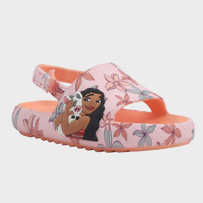 Girls' Disney Princess Moana Slide Sandals - Pink/Orange