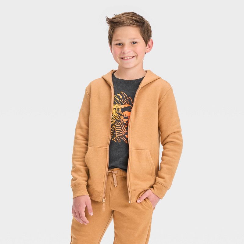 Boys' Fleece Zip-Up Sweatshirt - Cat & Jack™