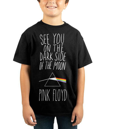 تي شيرت جرافيكي أسود للأولاد من Pink Floyd Dark Side Of The Moon