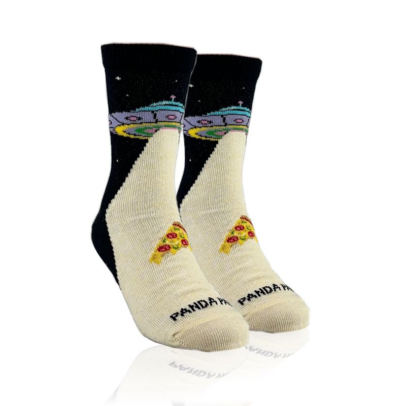Alien Pizza Abduction Socks - from the Sock Panda (Ages 3-7)
