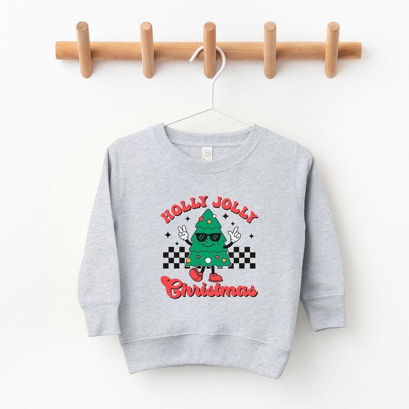 The Juniper Shop Holly Jolly Christmas Tree Youth Ultra-Soft Graphic Sweatshirt