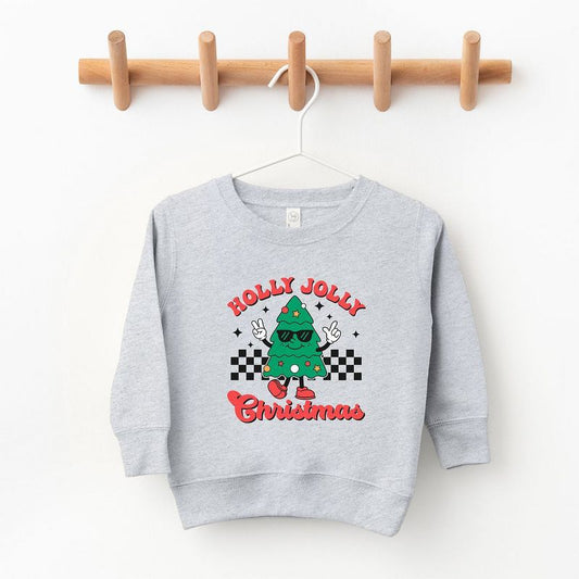 The Juniper Shop Holly Jolly Christmas Tree Youth Ultra-Soft Graphic Sweatshirt