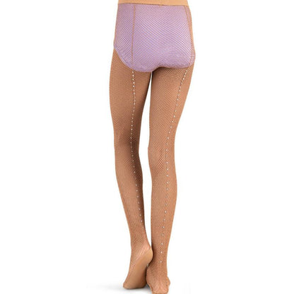 Capezio Girl's Professional Rhinestone Fishnet Tight - Child