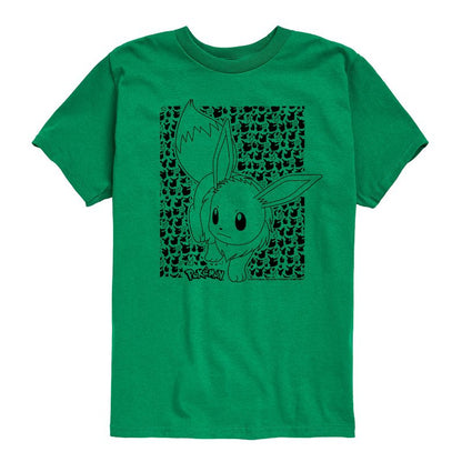 تي شيرت جرافيكي بأكمام قصيرة بنقشة بوكيمون - إيفي للأولاد