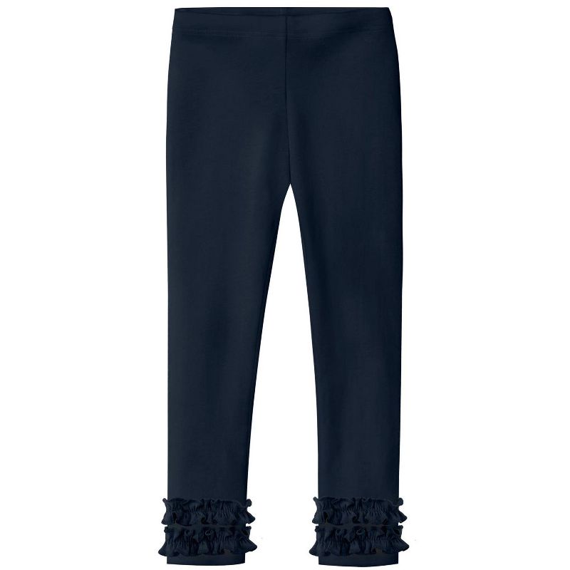 City Threads USA-Made Girls Soft Cotton Ruffle Leggings